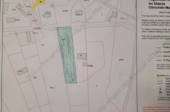 SITE FOR SALE. DRUMANDOORA, CAHER, CO, CLARE.